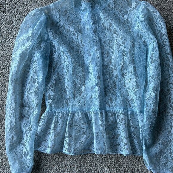 Gunne Sax Gold Label XS VNT Lace Blouse Victorian Prairie Cottagecore Romantic - Picture 5 of 11